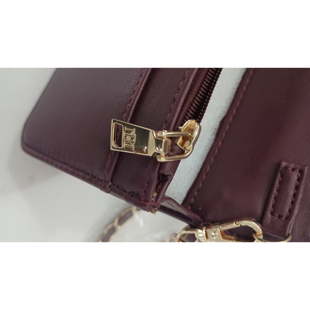 NWT Badgley Mitshka Plum Crossbody Gold chain 9.5x6.5 in Glamorous Chic heritage - Picture 9 of 10